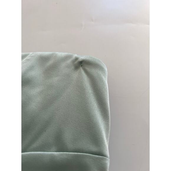 BCBG Pastel Mint Green Strapless Satin Silk Mini Dress Y2K Hoco Formal Cocktail - Picture 7 of 16